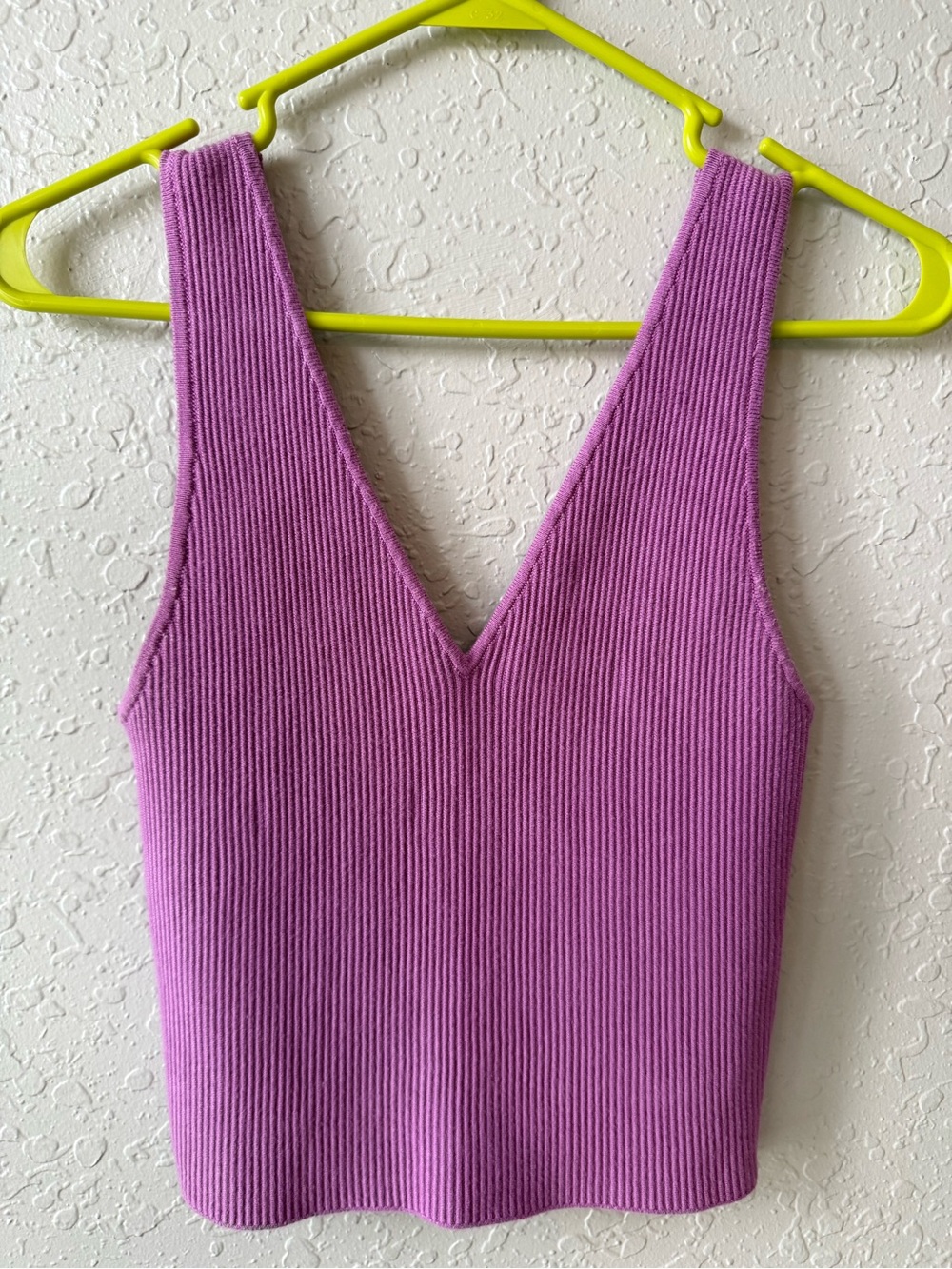 Abercrombie & Fitch Lilac Ribbed V-Neck Tank